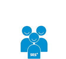 SES Satellites Sticker
