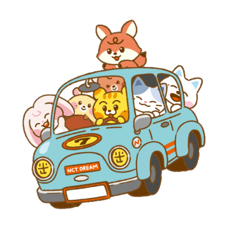 Car Driving Sticker by Dreamiez