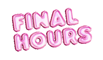 Finalhours Sticker by Montii.co