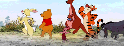 Image result for pooh and friends gif"