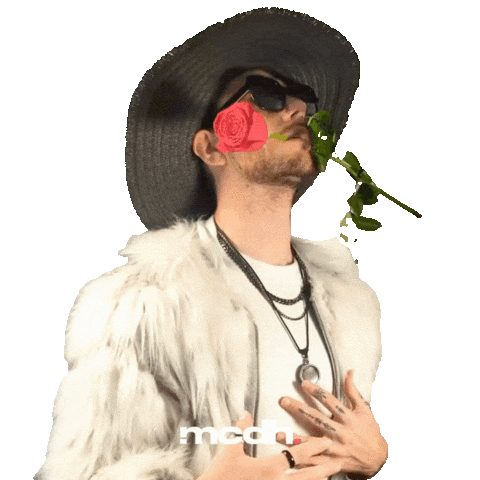 Rose Love Sticker by Mi Carta Diseño Humano