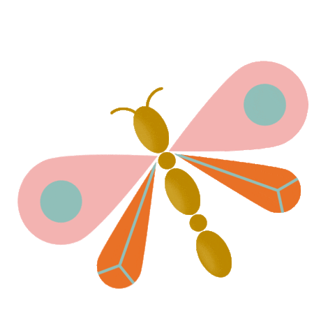 Butterfly Dragonfly Sticker by Luiza Negreiros Dermato