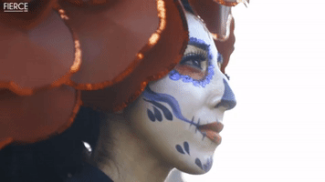 Dia De Los Muertos Makeup GIF