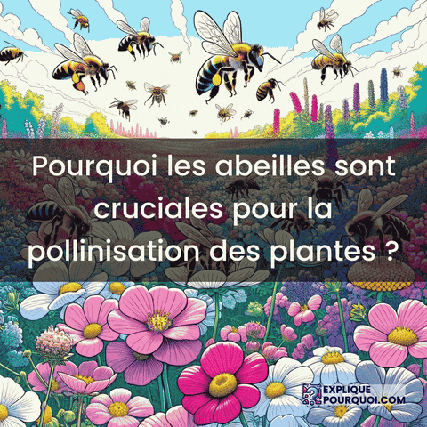 Abeilles Pollinisation Plantes Biodiversité Disparition GIF by ExpliquePourquoi.com