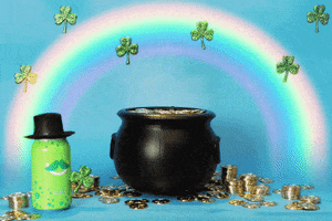 St Patricks Day Rainbow GIF by bubly