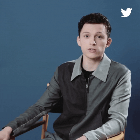 Tom Holland No Spoilers GIF by Twitter - Find & Share on GIPHY