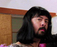dave grohl hair flip GIF