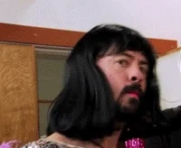 Dave Grohl Hair Flip GIF