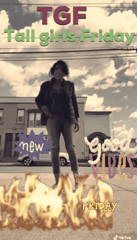 Friday Tall Girl GIF by WEXIST INC