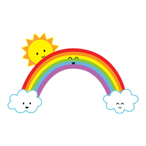 Good Day Rainbow Sticker by queeniescards for iOS & Android | GIPHY