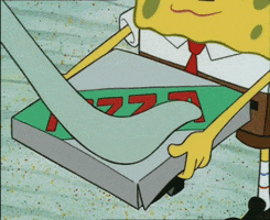 spongebob squarepants pizza GIF