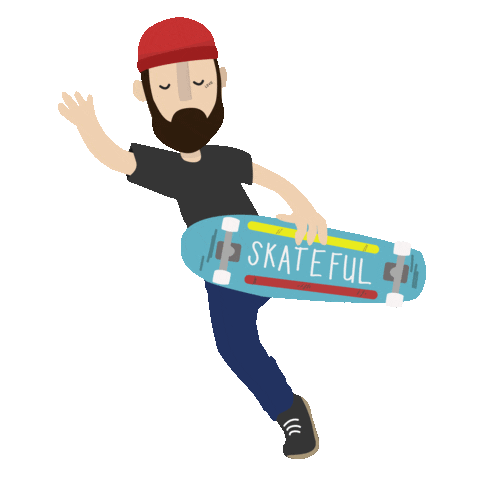 Skate Skateboarding Sticker by Courtney Pure