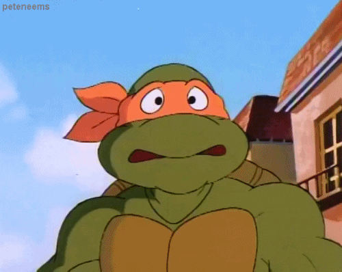 scared teenage mutant ninja turtles GIF