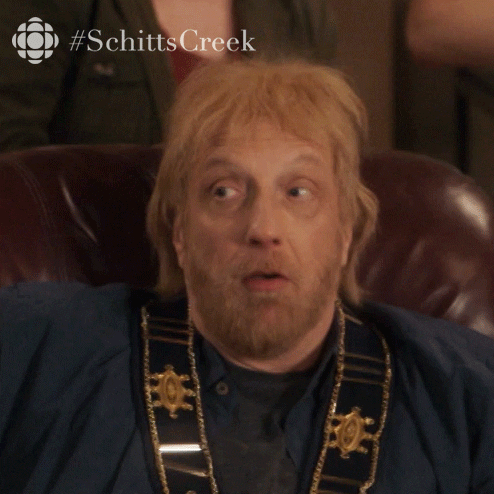 I Guess Schitts Creek GIF by CBC - Find & Share on GIPHY