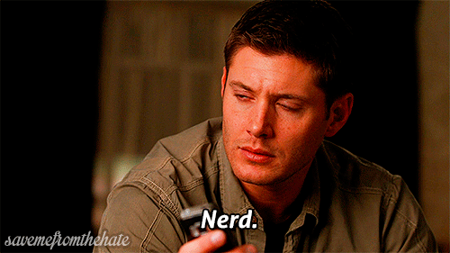 Dean Winchester Nerd GIF
