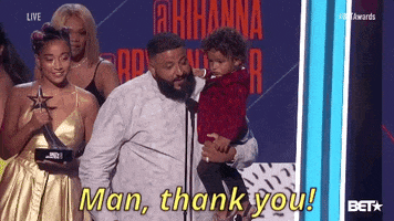 dj khaled man thank you GIF by BET Awards