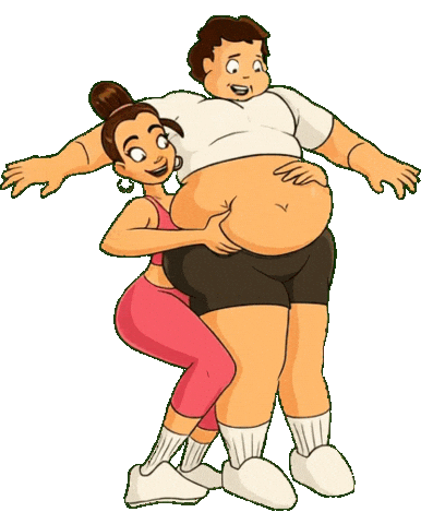 Weight Loss Fitness Sticker by Noah Malloy