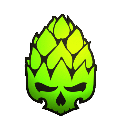 Skull Hops Sticker by Texo