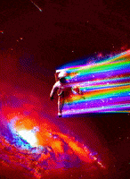 cosmic astronaut GIF by Lumi
