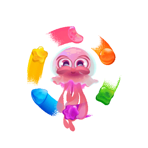 Happy Jelly Jellies Sticker