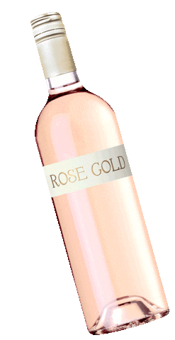 Rose Gold Wine Sticker