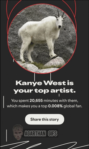Kanye West Goat GIF