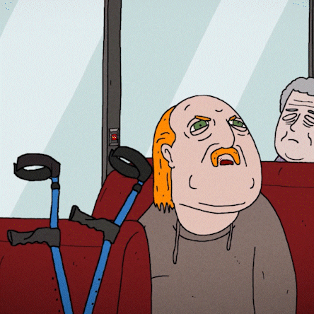 Aanenmatig bus grappig animatie rolf GIF
