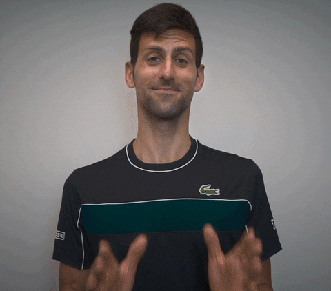 Happy Novak Djokovic GIF by Miami Open - Find & Share on GIPHY