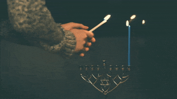 Festival Of Lights Jewish GIF by evite