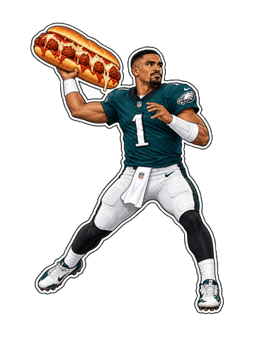 Jalen Hurts Eagles Sticker by Frazetta Girls