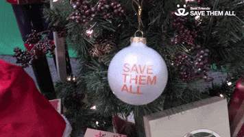 christmas tree smile GIF by Best Friends Animal Society