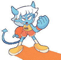 Basket Demon Sticker