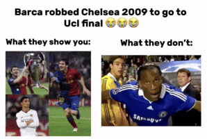 Drogba Messi Vs Manchester United GIF
