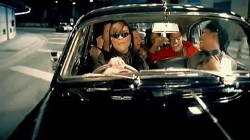 90S Driving GIF by Gabrielle