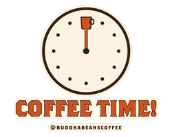 Coffee Time Sticker by buddhabeanscoffee