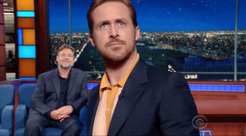 The Late Show With Stephen Colbert hello bye wave ryan gosling GIF