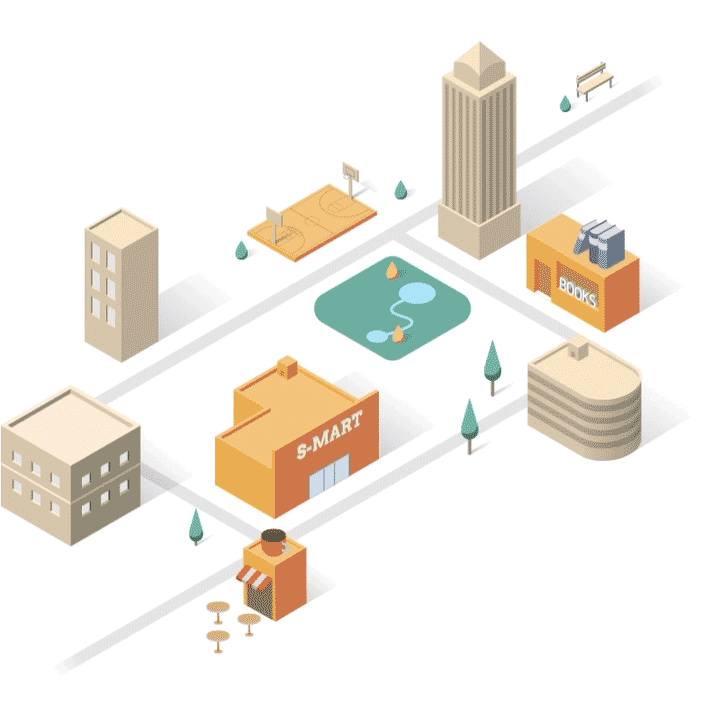 vitskyds illustration 3d 2d flat GIF