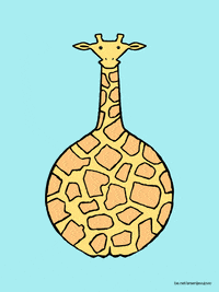 giraffe poop gif