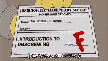 Episode 17 Report Card GIF by The Simpsons