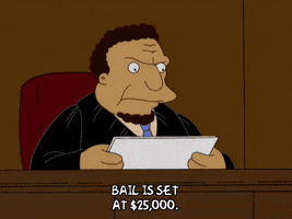 Episode 1 Judge Roy Snyder GIF by The Simpsons