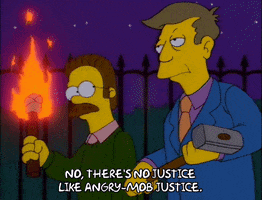 Season 8 Mob Justice GIF by The Simpsons