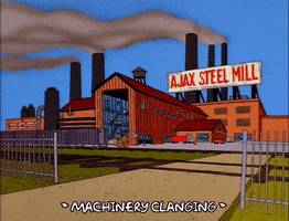 season 8 ajax steel mill GIF