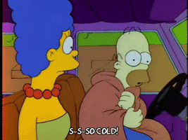 Freezing Season 4 GIF by The Simpsons