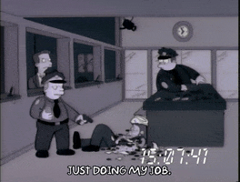 Season 3 Cops GIF by The Simpsons