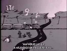 Season 1 Train GIF by The Simpsons