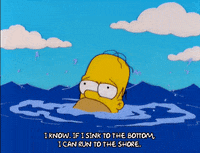 Drown Bart Simpson GIF
