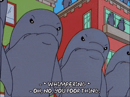 lisa simpson group of dolphins GIF