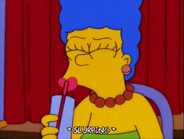 marge simpson drinking GIF