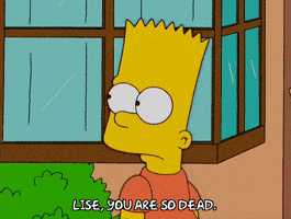angry bart simpson GIF