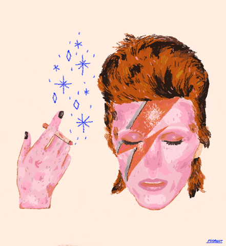Ziggy Stardust Bowie GIF by reelc00lgrl - Find & Share on GIPHY